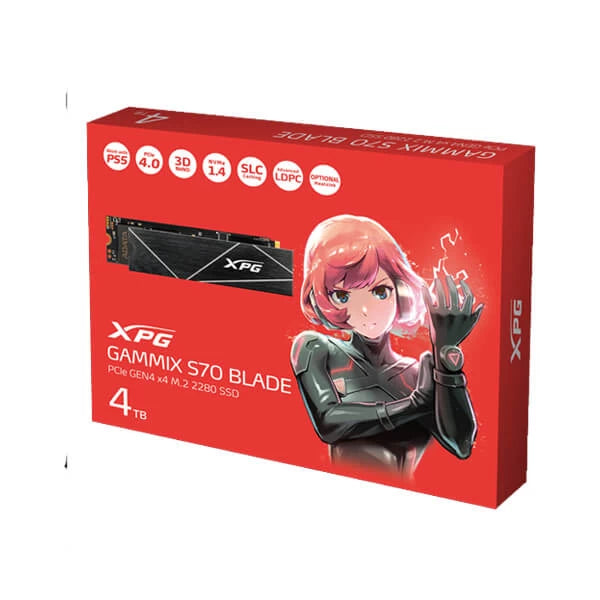Adata XPG Gammix S70 Blade 4TB M.2 NVMe Gen4 Internal SSD  Microcenter India
