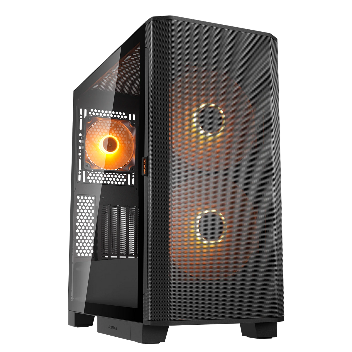 COUGAR AIRFACE FLO RGB mid tower ATX case with 180mm ARGB front fans