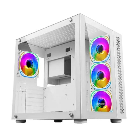 Ant Esports Crystal ARGB (E-ATX) Mid Tower Cabinet  Microcenter India