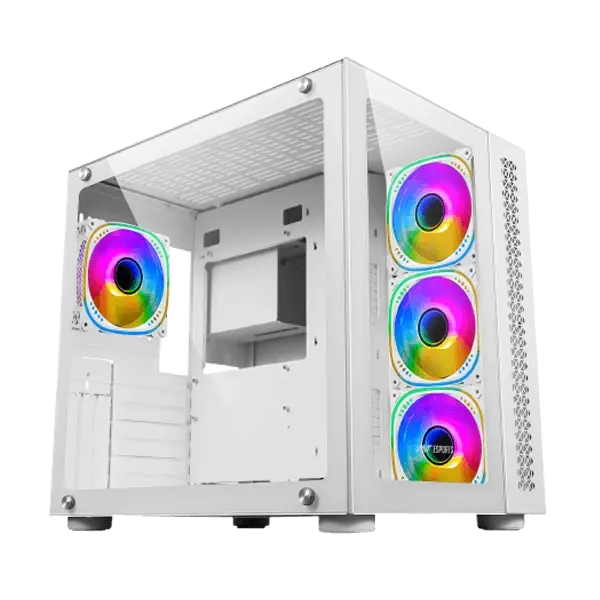 Ant Esports Crystal ARGB (E-ATX) Mid Tower Cabinet  Microcenter India