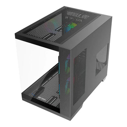Ant Esports Crystal X4 ARGB (ATX) Mid Tower Cabinet Grey  Microcenter India