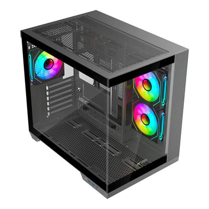 Ant Esports Crystal X4 ARGB (ATX) Mid Tower Cabinet Grey  Microcenter India