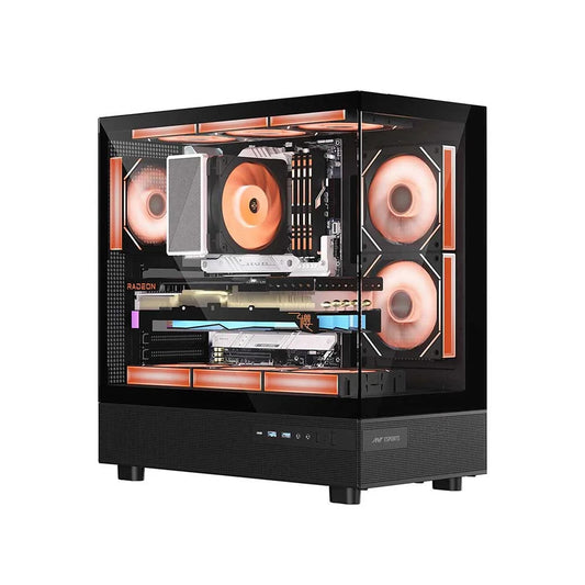 Ant Esports Crystal X6 ATX Mid Tower Cabinet With Type-C  Microcenter India