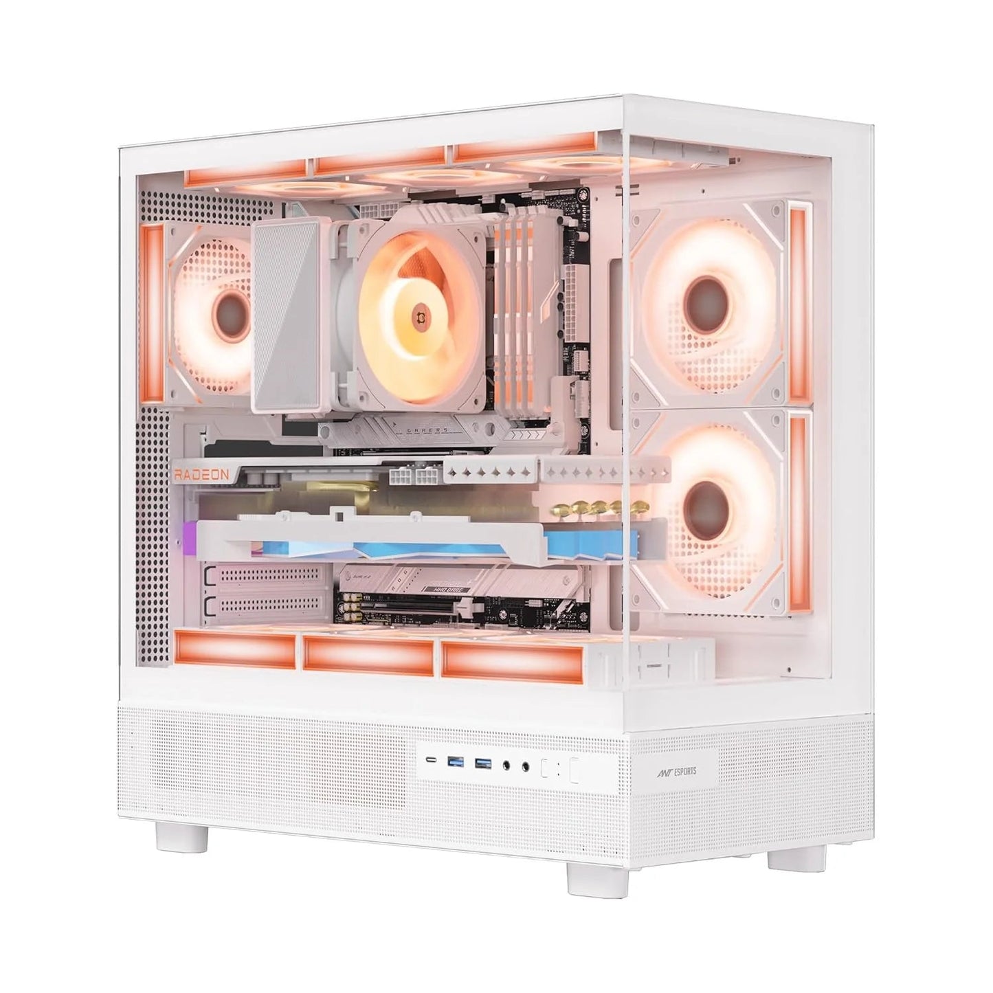 Ant Esports Crystal X6 ATX Mid Tower Cabinet With Type-C  Microcenter India