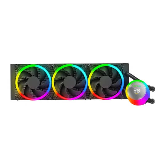 Ant Esports ICE Chroma 360 AIO ARGB 360mm CPU Liquid Cooler Black  Microcenter India