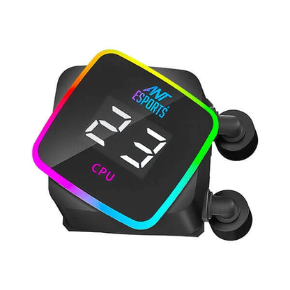 Ant Esports ICE Flow 240 ARGB 240mm CPU Liquid Cooler Black  Microcenter India