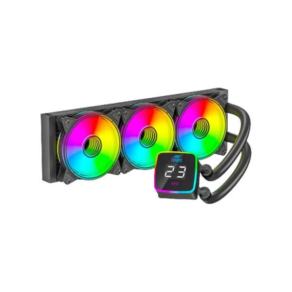 Ant Esports ICE-Flow 360 ARGB 360mm CPU Liquid Cooler Black