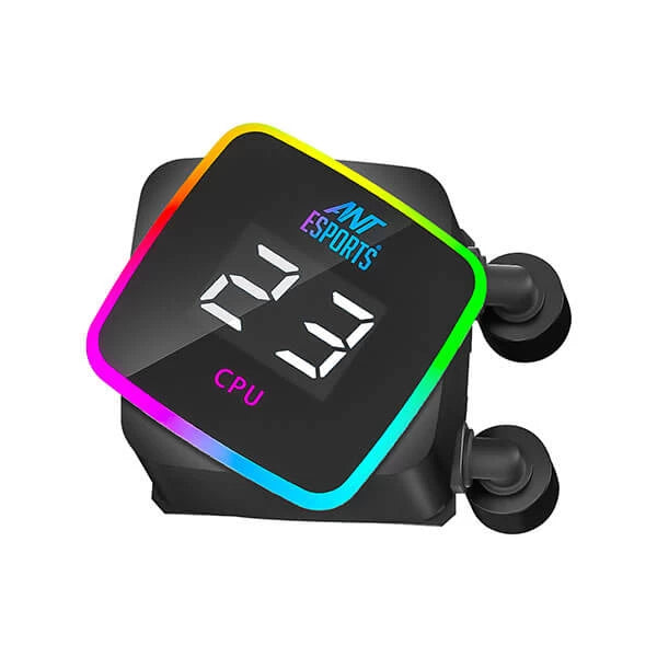 Ant Esports ICE-Flow 360 ARGB 360mm CPU Liquid Cooler Black  Microcenter India