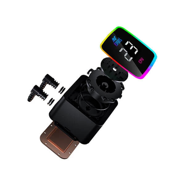 Ant Esports ICE-Flow 360 ARGB 360mm CPU Liquid Cooler Black  Microcenter India