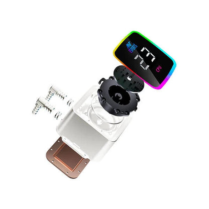Ant Esports ICE-Glow 240 ARGB 240mm CPU Liquid Cooler White  Microcenter India