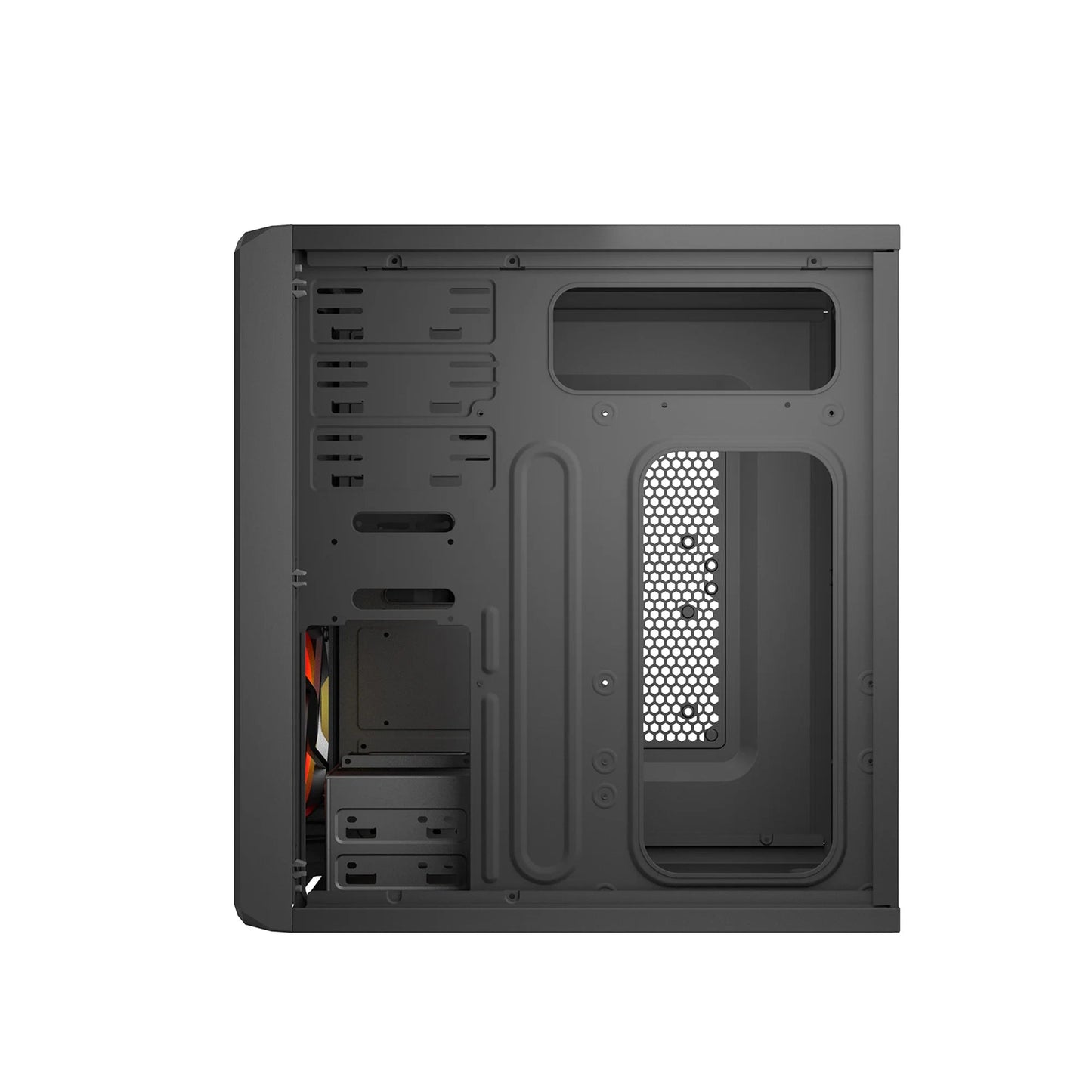 Ant Value X1 ATX Cabinet Black  Microcenter India