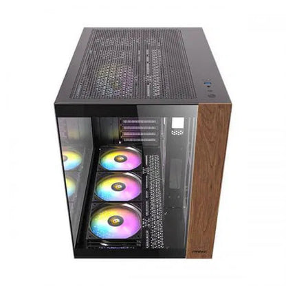 Antec CX800 Wood ARGB ATX Mid Tower Case Black  Microcenter India