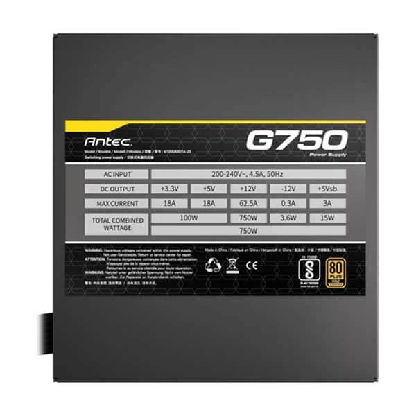 Antec G750 750 Watt 80 Plus Gold SMPS  Microcenter India
