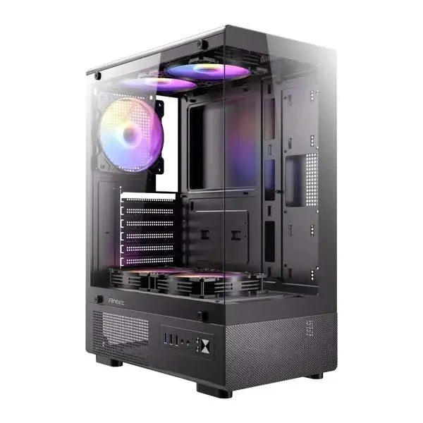 Antec VCX300 ARGB black panoramic glass ATX mid tower cabinet
