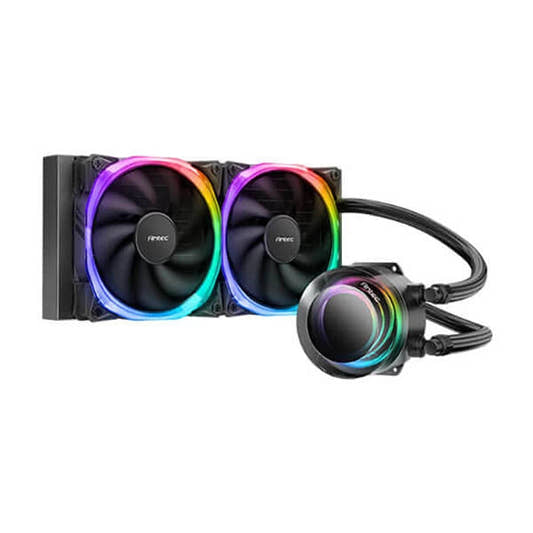 Antec Vortex 240 ARGB 240mm CPU Liquid Cooler Black  Microcenter India