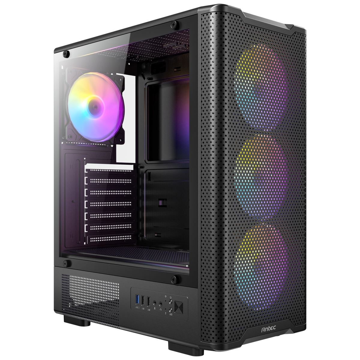 Antec VX310 ARGB black ATX mid tower cabinet