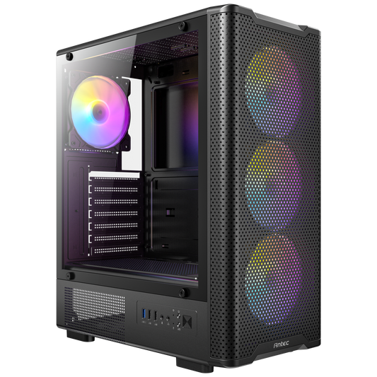 Antec VX310 ARGB black ATX mid tower cabinet