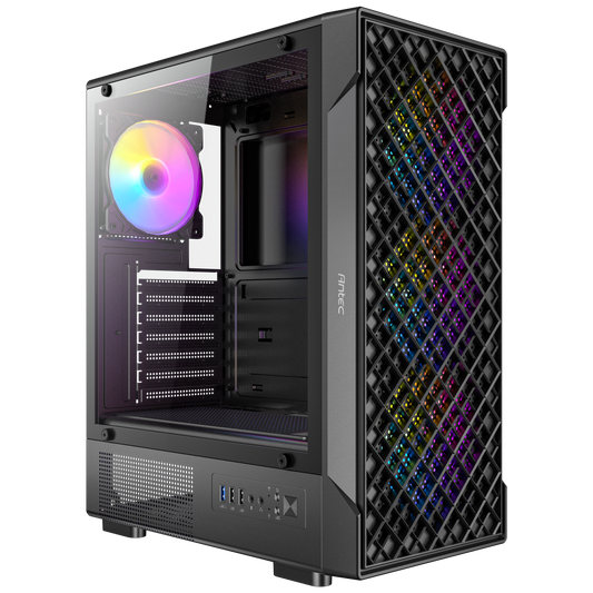 Antec VX320 ARGB black ATX mid tower cabinet