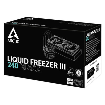 Arctic Liquid Freezer III 240 CPU Liquid Cooler Black  Microcenter India