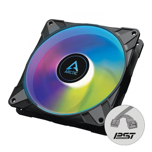 Arctic P14 PWM PST ARGB Black Cabinet Fan (Single Pack)  Microcenter India