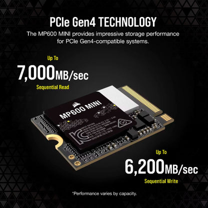 Corsair MP600 MINI 2TB Gen4 PCIe x4 NVMe M.2 2230 SSD - Microcenter India.
