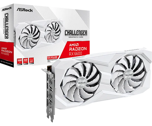 Asrock AMD Radeon RX 6600 Challenger White 8GB Graphics Card  Microcenter India
