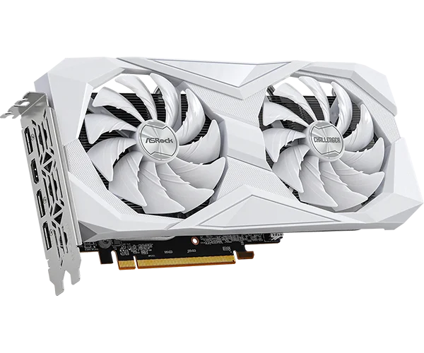 Asrock AMD Radeon RX 6600 Challenger White 8GB Graphics Card 