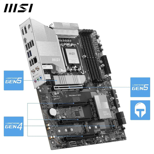 MSI WiFi Motherboard PRO B860-P WIFI DDR5 ATX Intel LGA1851 - Microcenter India.