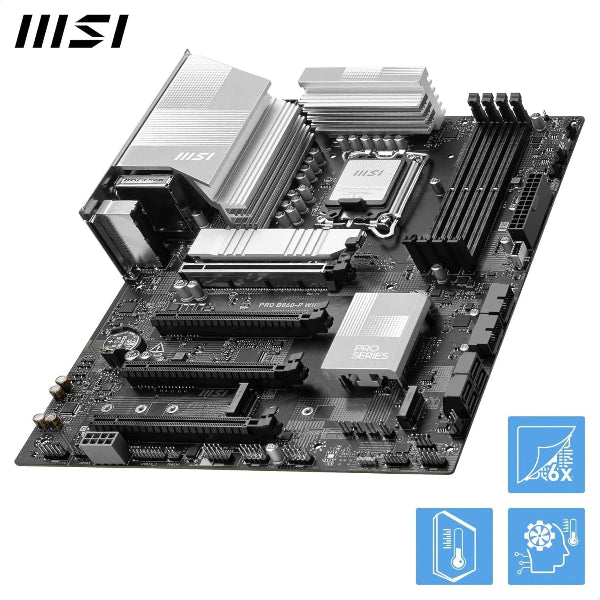 MSI WiFi Motherboard PRO B860-P WIFI DDR5 ATX Intel LGA1851 - Microcenter India.