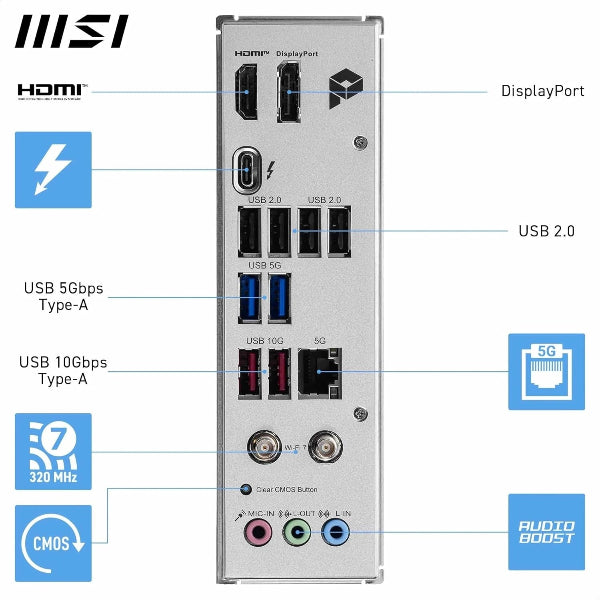 MSI WiFi Motherboard PRO B860-P WIFI DDR5 ATX Intel LGA1851 - Microcenter India.