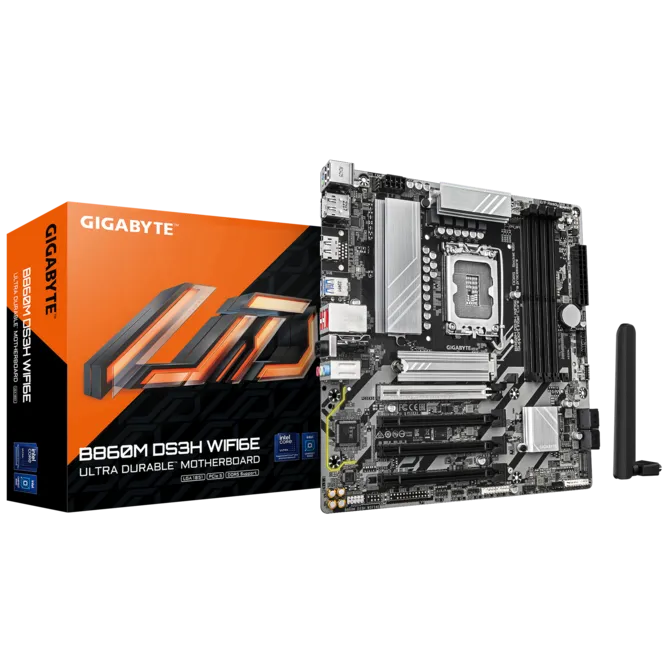 GIGABYTE B860M DS3H WIFI6E M-ATX Motherboard  Microcenter India