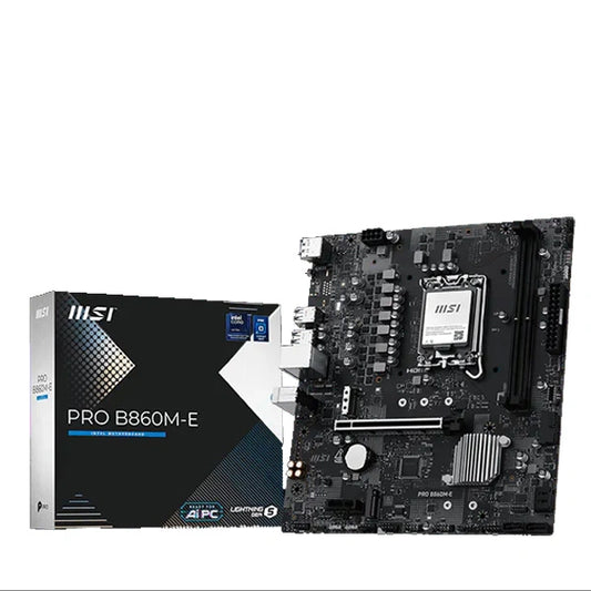 M ATX Motherboard MSI PRO B860M-E DDR5 LGA1851 Intel - Microcenter India.