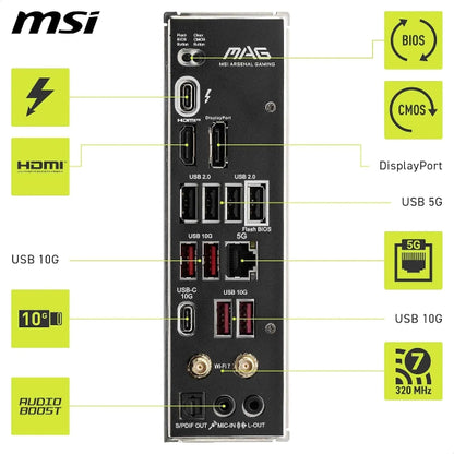 MSI Gaming Motherboard MAG B860 TOMAHAWK WIFI DDR5 ATX - Microcenter India.