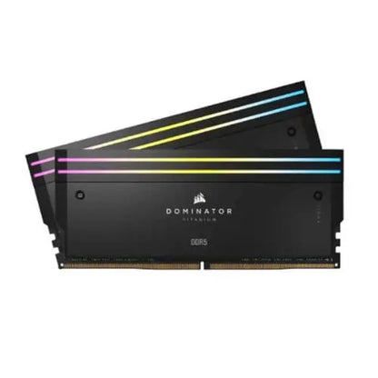 CORSAIR Dominator Titanium RGB DDR5 RAM 32GB 7200 MHz (Black) - Microcenter India.