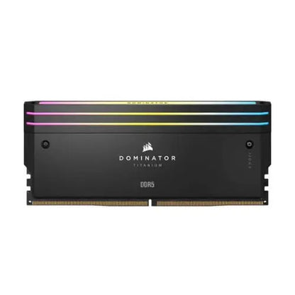 CORSAIR Dominator Titanium RGB DDR5 RAM 32GB 7200 MHz (Black) - Microcenter India.