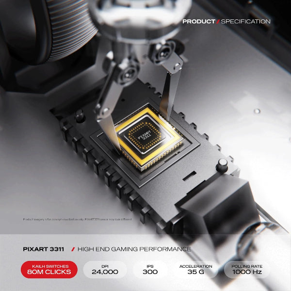 Cybeart Artemis Black Lightweight Mouse for Gaming - Microcenter India.