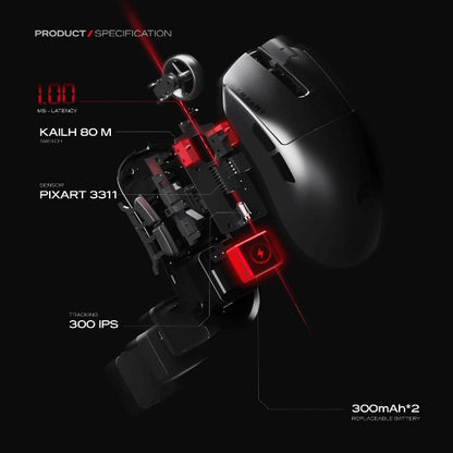 Cybeart Artemis Black Lightweight Mouse for Gaming - Microcenter India.
