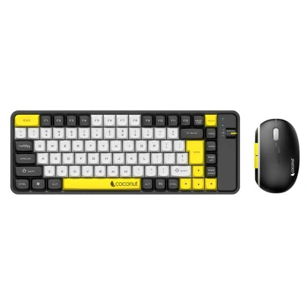 Coconut Diamond Rechargeable Multi Device Wireless Keyboard and Mouse Combo - Microcenter India.