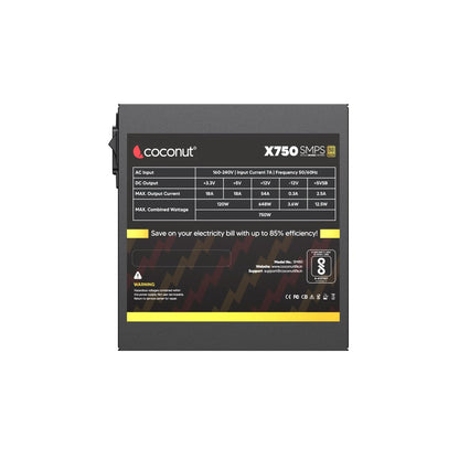 Coconut X750 SMPS 750W Class Power Supply for Gaming PC