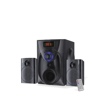 FINGERS Challenger Wood Encased Multimedia 2.1 Speaker  Microcenter India