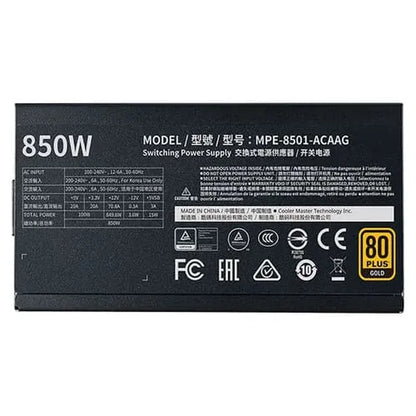 Cooler Master MWE 850 V2 80 Plus Gold SMPS  Microcenter India