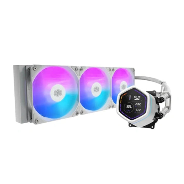Cooler Master Core NEX Digital 360mm AIO Liquid Cooler White - Microcenter India.