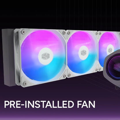 Cooler Master Core NEX Digital 360mm AIO Liquid Cooler White - Microcenter India.