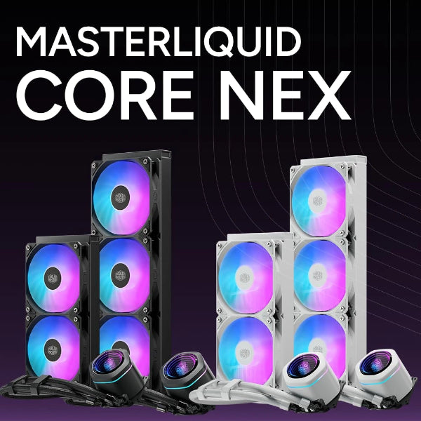 Cooler Master Core NEX Digital 360mm AIO Liquid Cooler White - Microcenter India.