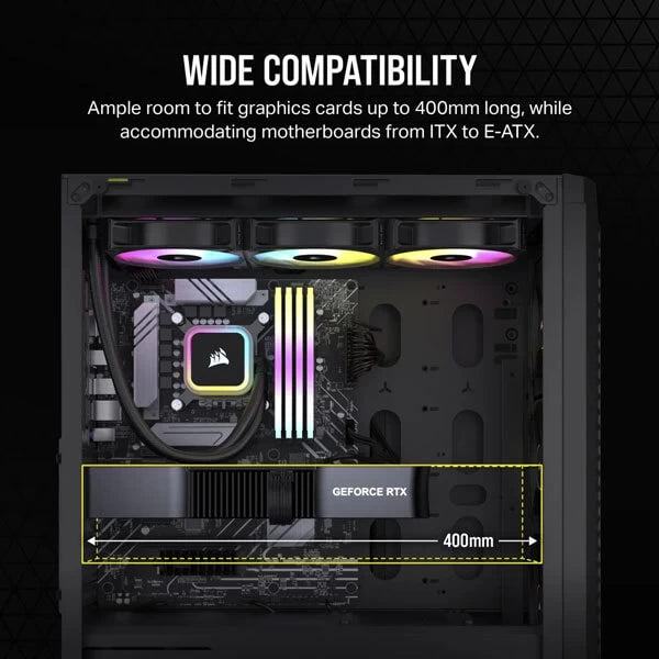 Corsair 480T RGB Airflow (ATX) Mid Tower Cabinet Black  Microcenter India