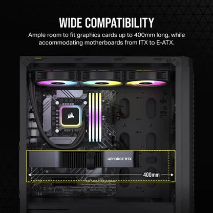 Corsair 480T RGB Airflow (ATX) Mid Tower Cabinet Black  Microcenter India