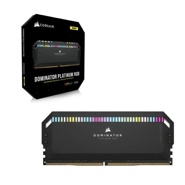 Corsair Dominator Platinum RGB DDR5 64GB (32GBx2) 6000MHz RAM Black 