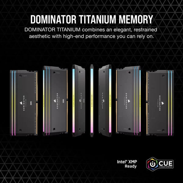 Corsair Dominator Titanium RGB DDR5 32GB (16GBx2) 6000MHz Desktop Ram Black  Microcenter India
