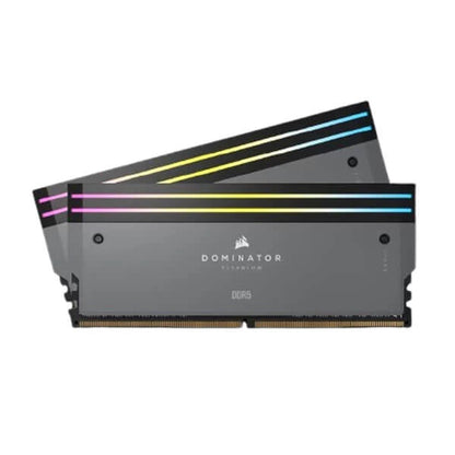 Corsair Dominator Titanium RGB DDR5 32GB (16GBx2) 6000MHz Desktop Ram Grey  Microcenter India