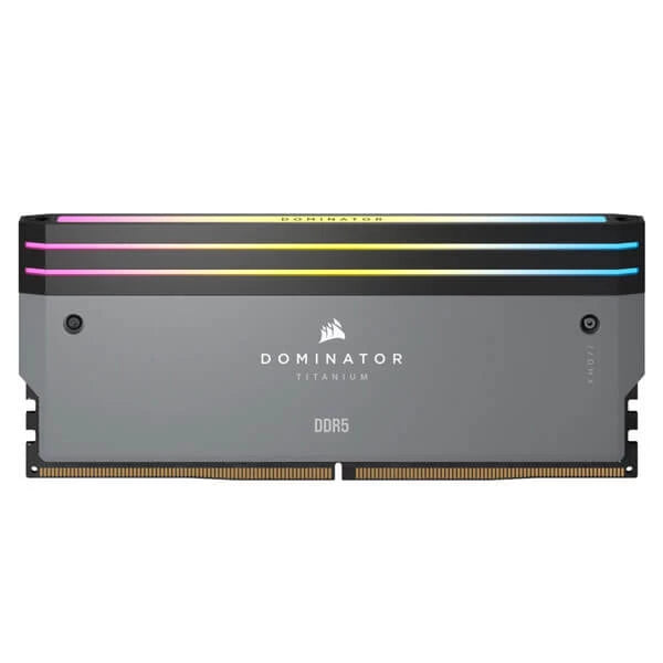 Corsair Dominator Titanium RGB DDR5 32GB (16GBx2) 6000MHz Desktop Ram Grey  Microcenter India
